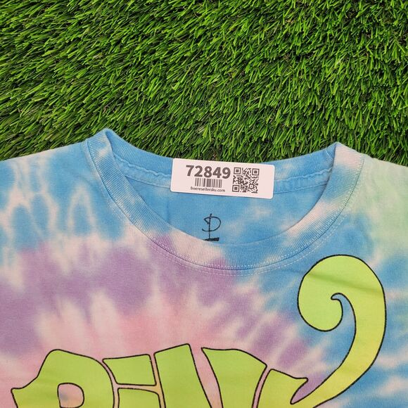 Pink-Floyd Pastel Tie-Dye Shirt Womens Medium 19x19 Cropped - Picture 8 of 11